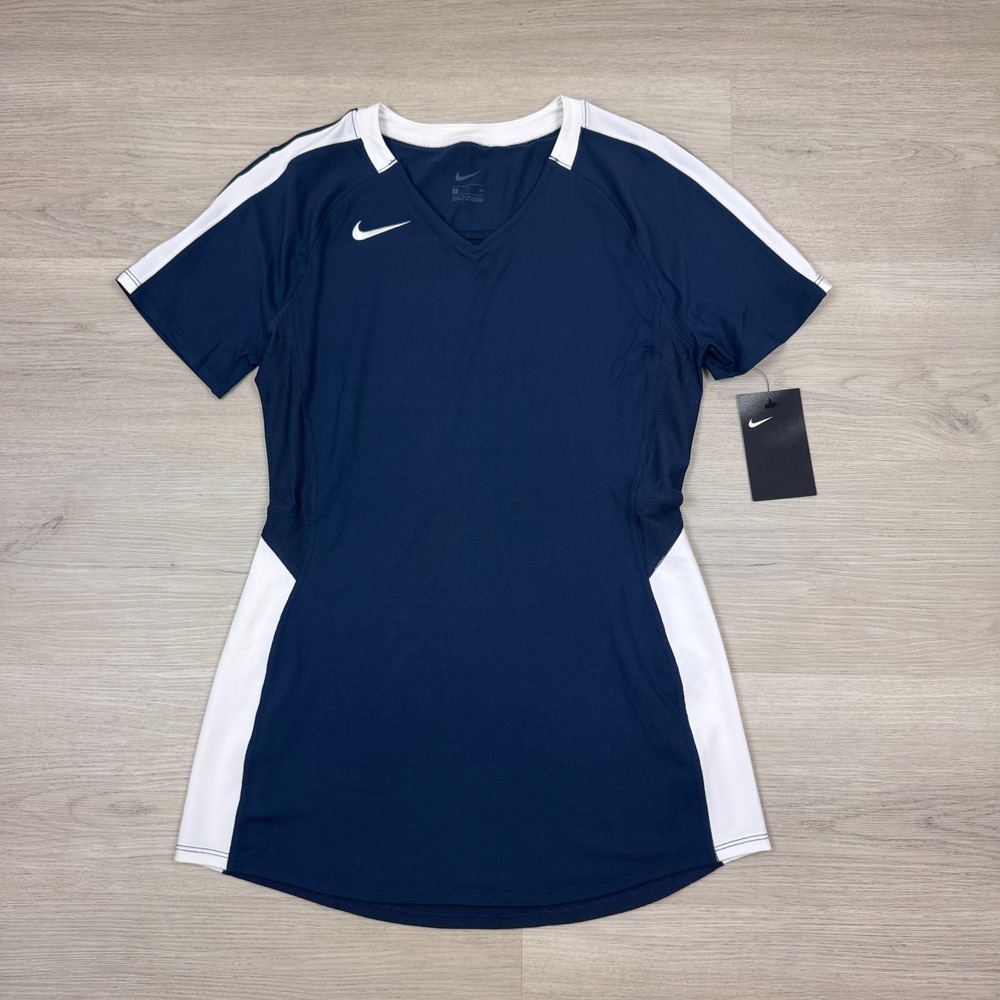 Nike Volleyball Jersey Womens Small Navy White 915026โ 420
